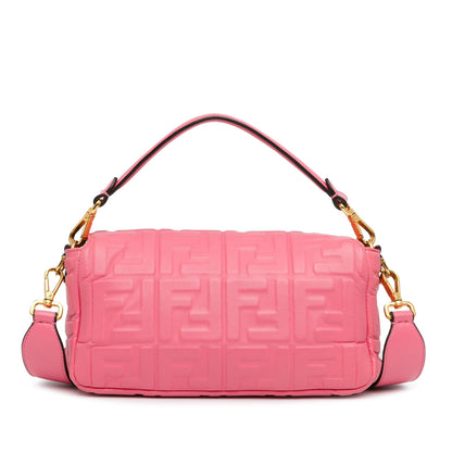 Fendi Zucca Embossed Baguette Satchel (SHG-PnP7Su)