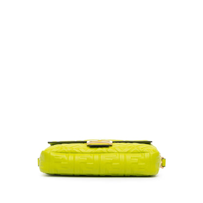 Fendi Zucca Embossed Baguette Satchel Shg-Jxmw95