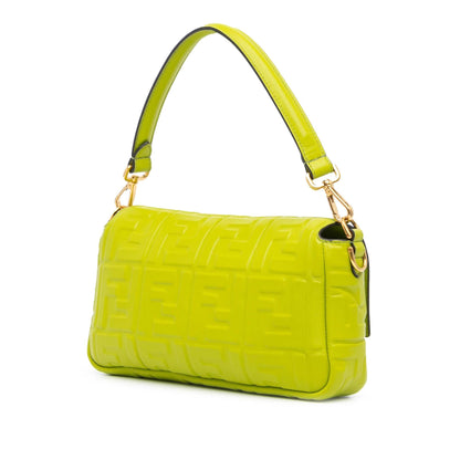 Fendi Zucca Embossed Baguette Satchel Shg-Jxmw95