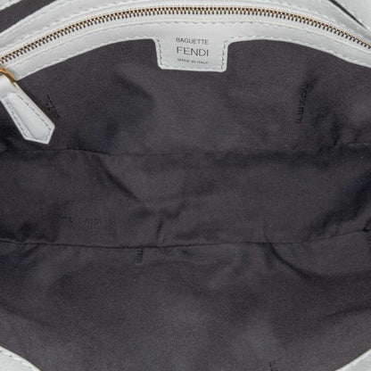 Fendi Zucca Embossed Baguette Satchel