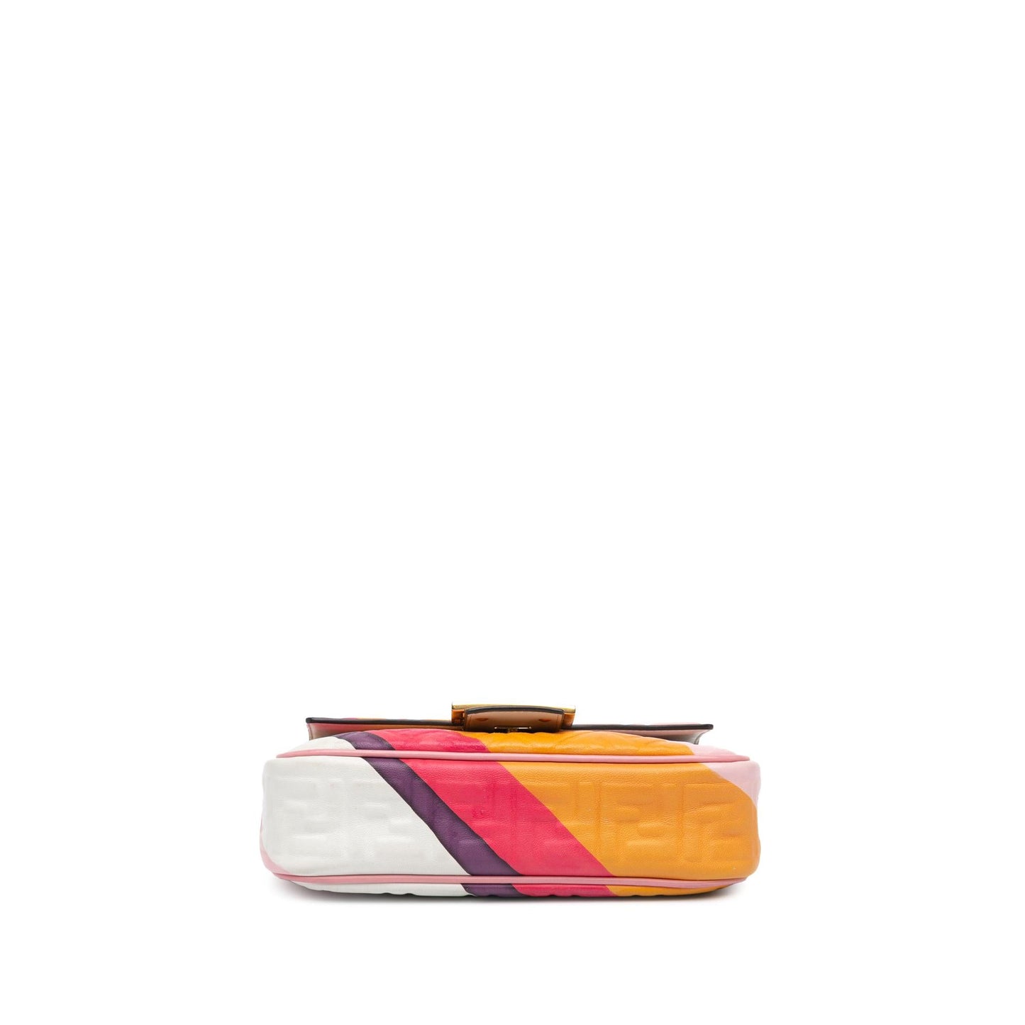 Fendi Zucca Embossed Chain Midi Baguette Shg-Twwttm
