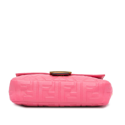 Fendi Baguette Leather Red Shoulder Bag Style 2