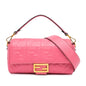 Fendi Baguette Leather Red Shoulder Bag Style 2