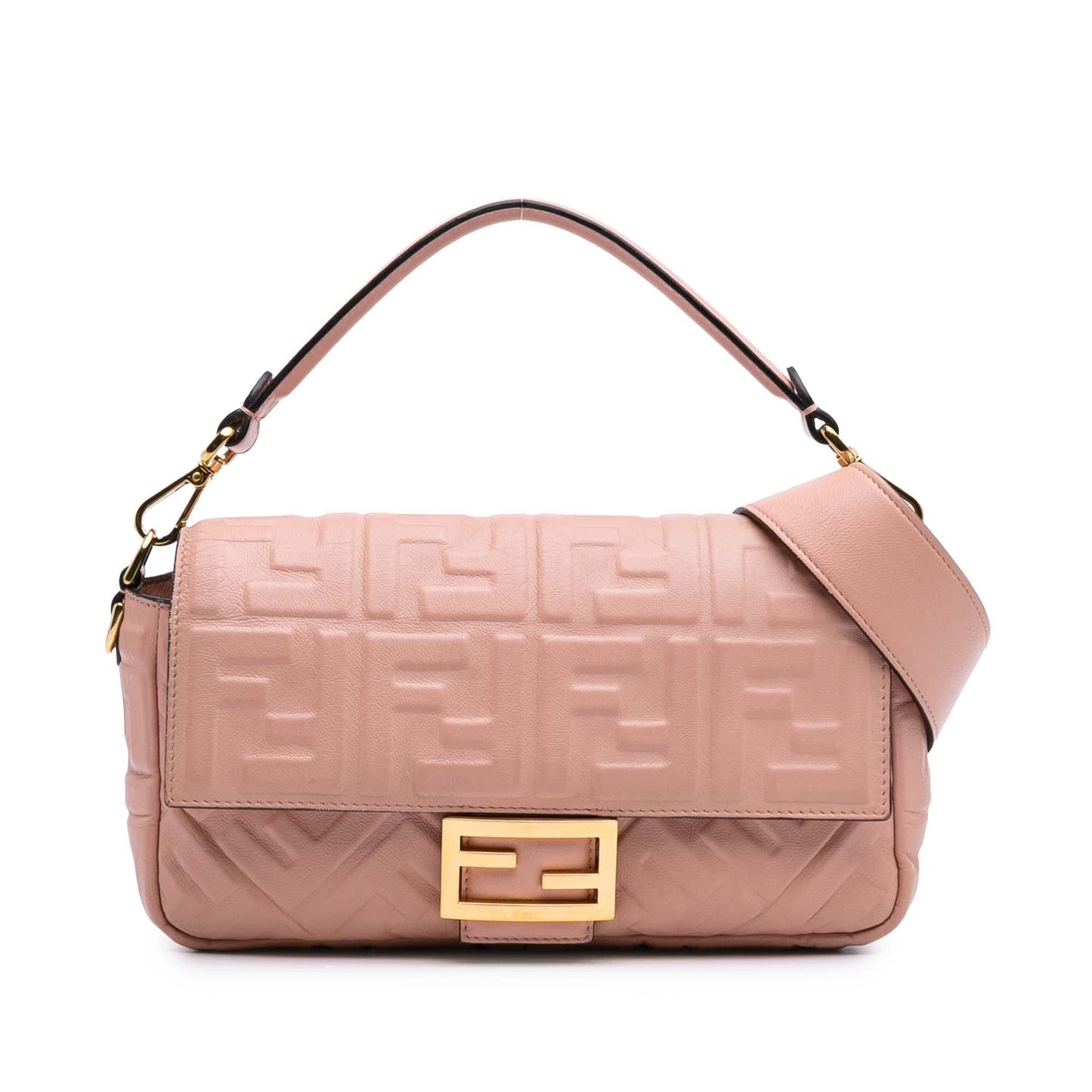 Fendi Baguette Leather Red Shoulder Bag Style 27