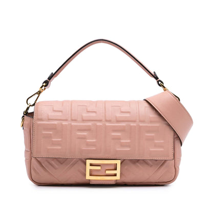Fendi Baguette Leather Red Shoulder Bag Style 27