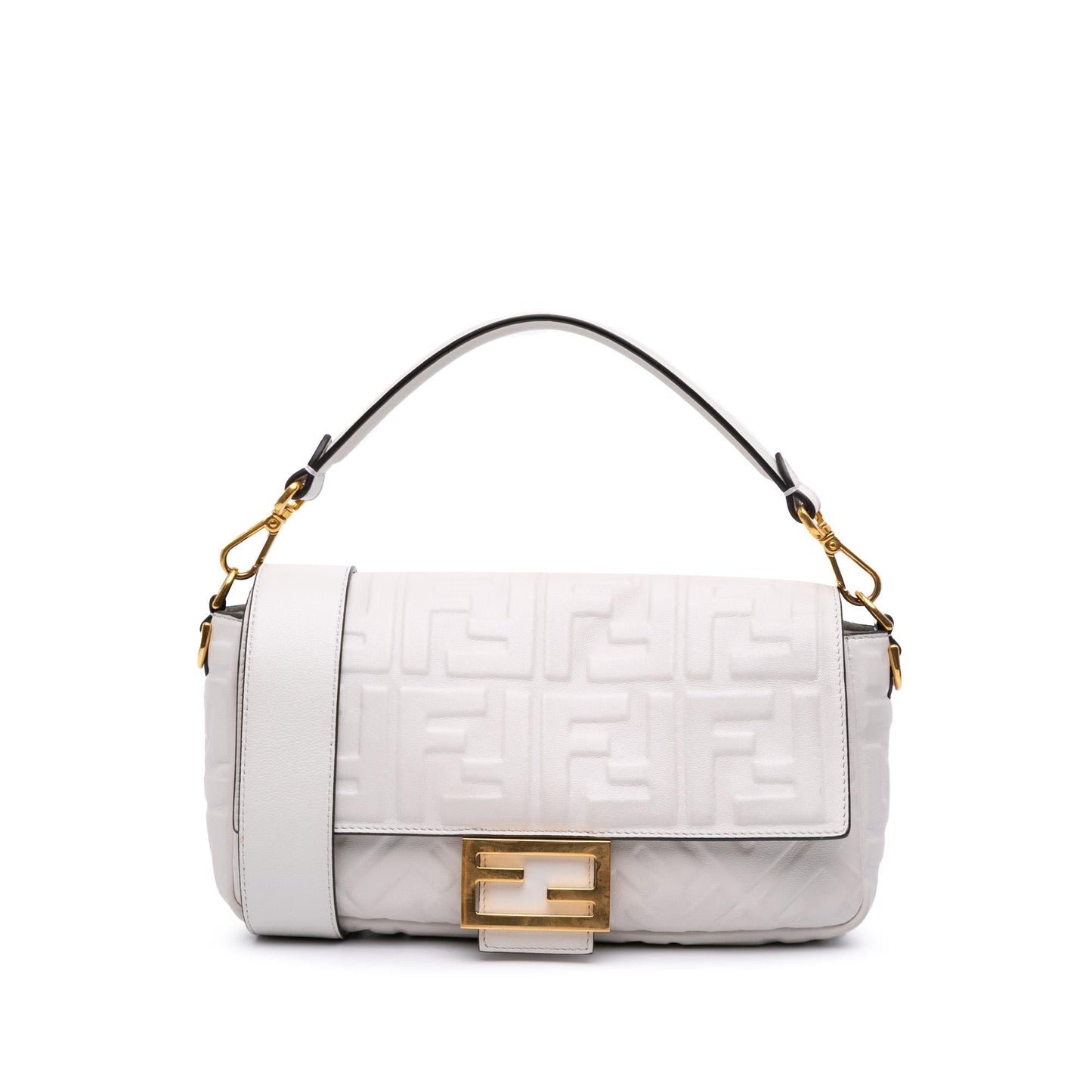 Fendi Baguette Leather Red Shoulder Bag Style 28