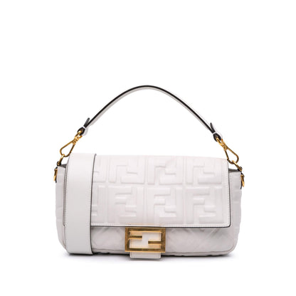 Fendi Baguette Leather Red Shoulder Bag Style 50