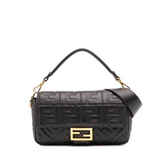 Fendi Baguette Leather Red Shoulder Bag Style 62