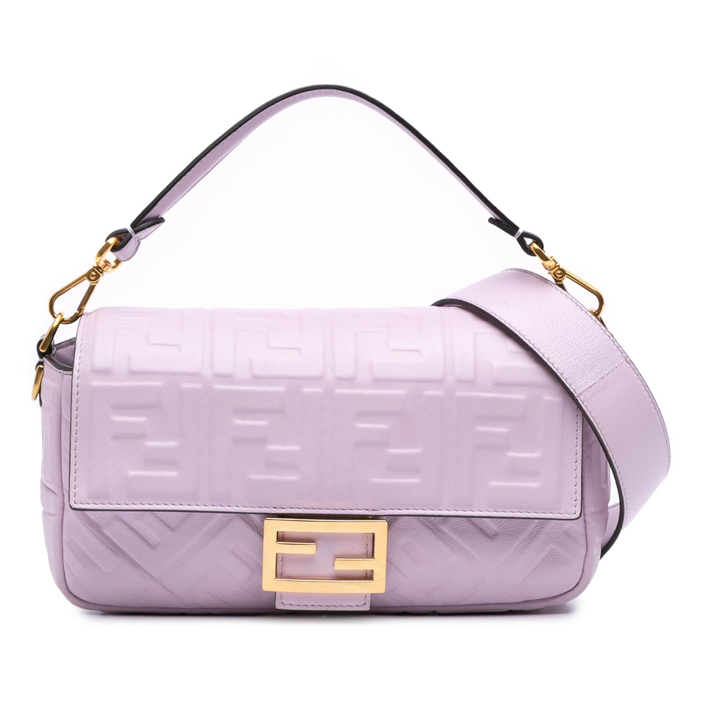 Fendi Baguette Leather Red Shoulder Bag Style 69