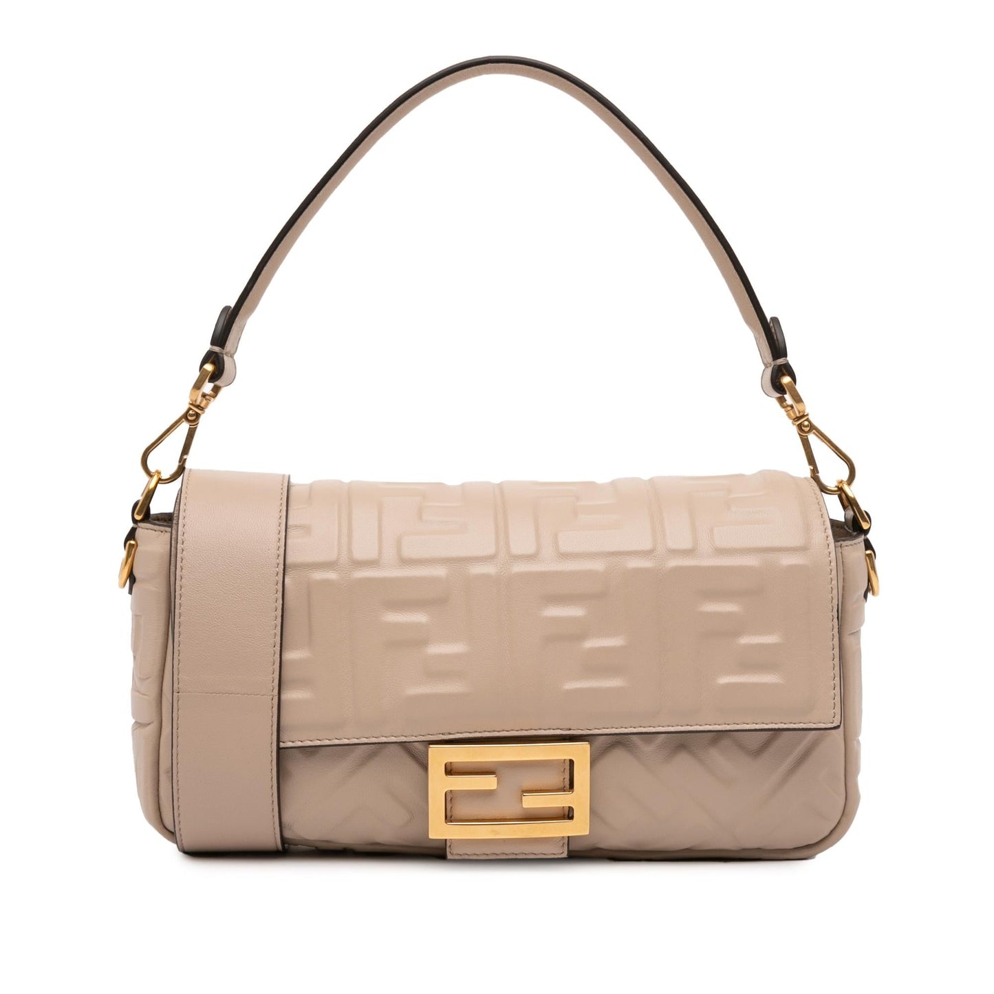 Fendi Baguette Leather Red Shoulder Bag Style 68