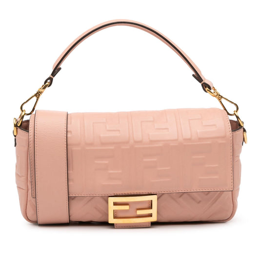 Fendi Baguette Leather Red Shoulder Bag Style 70