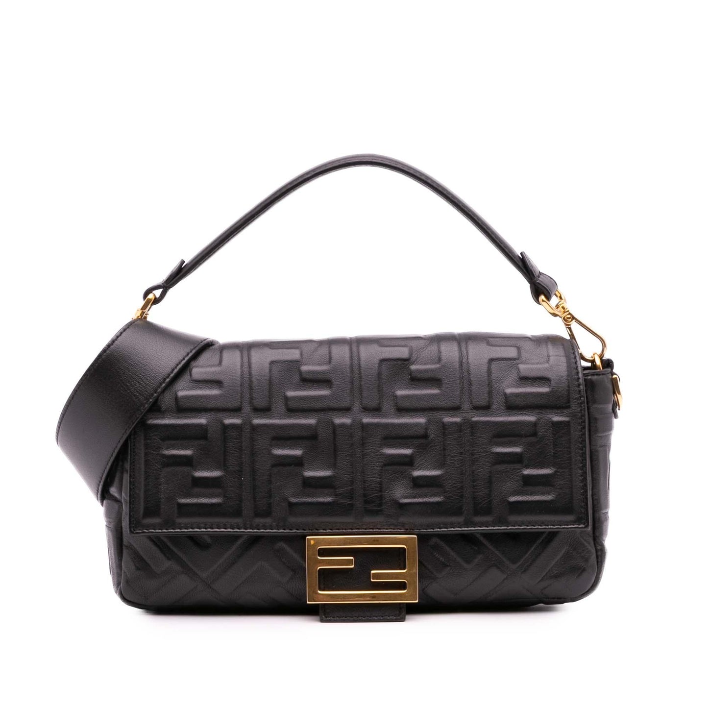Fendi Baguette Leather Red Shoulder Bag Style 79