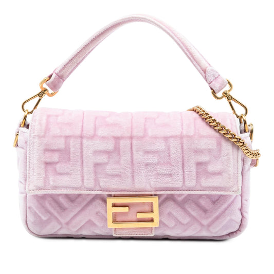 Fendi Baguette Zucchino Red Shoulder Bag Style 20