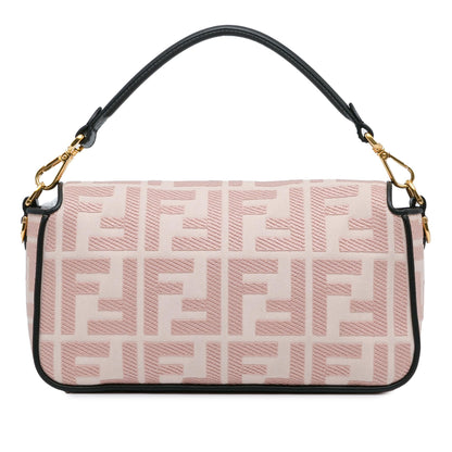 Fendi Zucca Embroidered Baguette Satchel (SHG-3Y1aJA)