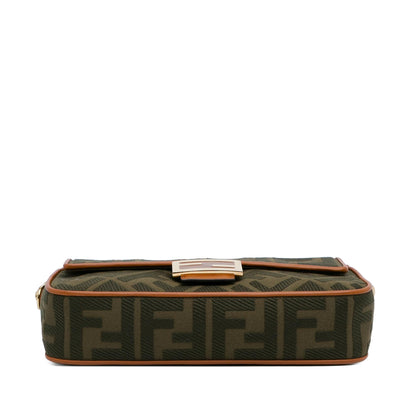 Fendi Zucca Embroidered Baguette Satchel (SHG-DLYg5k)