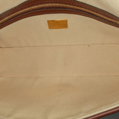 Fendi Zucca Embroidered Canvas Baguette Satchel (SHG-CbXmDx)