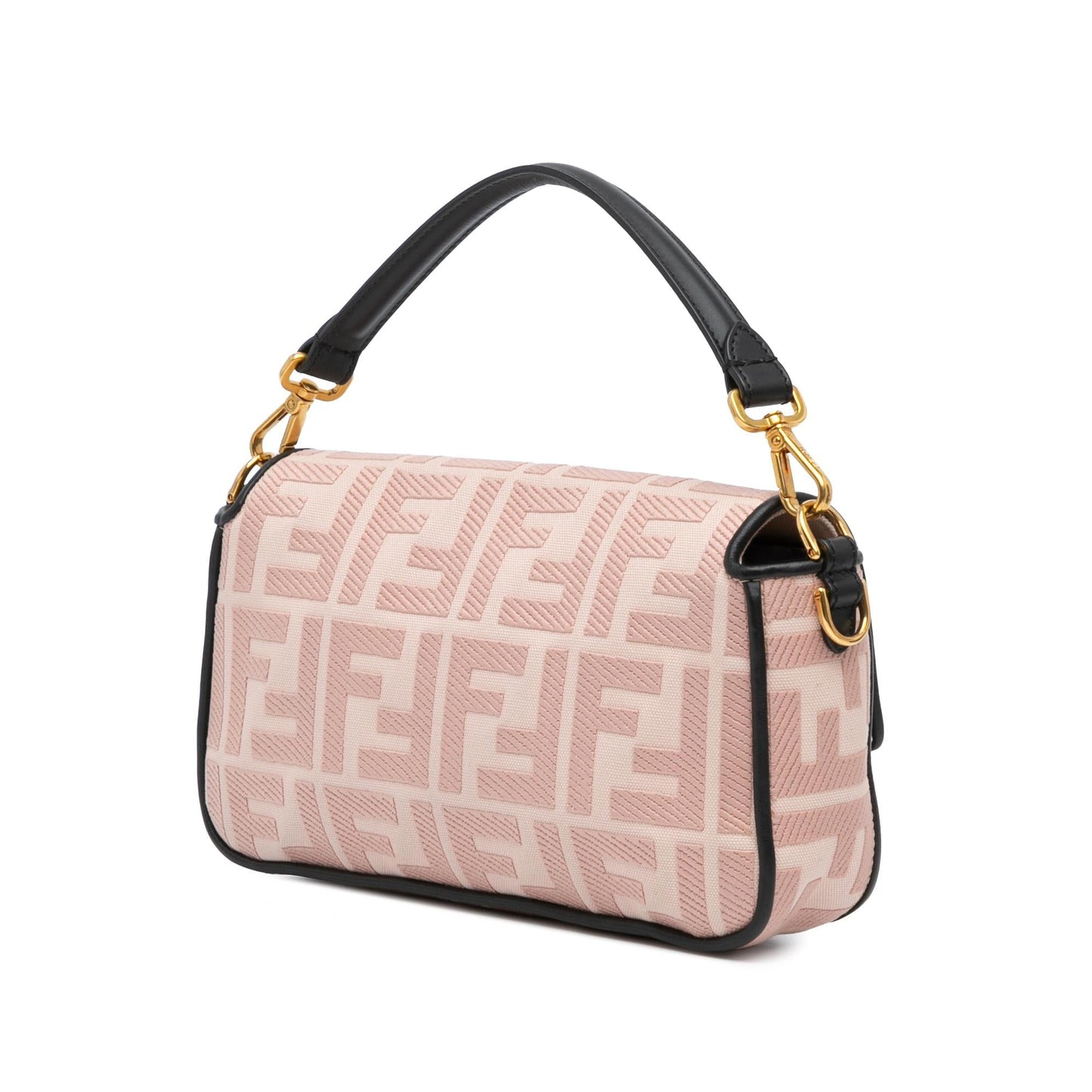 Fendi Baguette Canvas Red Shoulder Bag