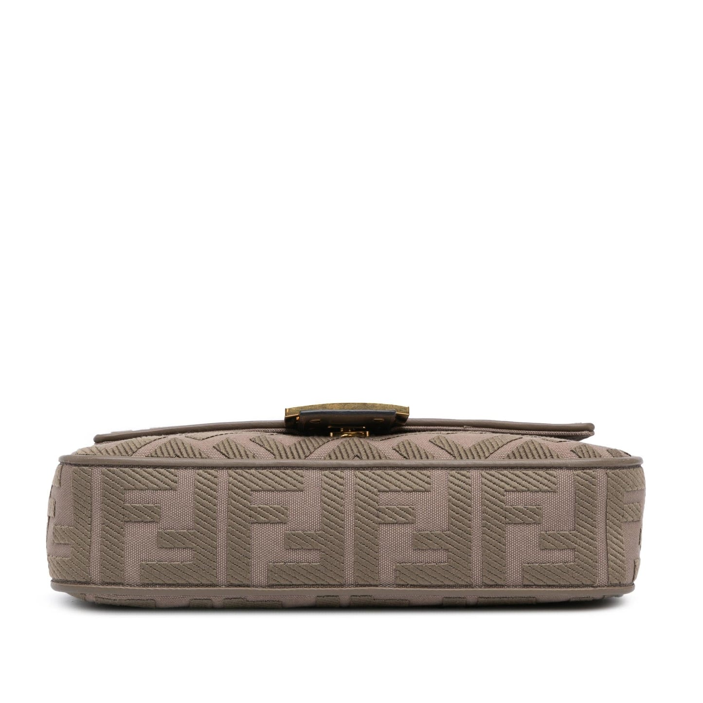 Fendi Large Zucca Embossed Leather Baguette Satchel Shg-Jlanxb