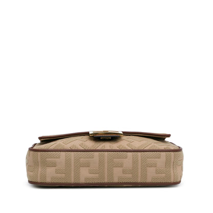 Fendi Baguette Canvas Red Shoulder Bag Canvas