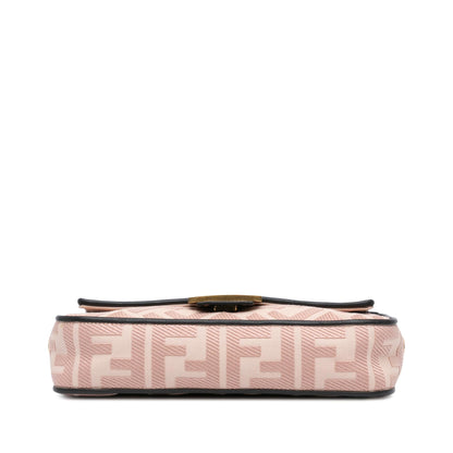Fendi Baguette Canvas Red Shoulder Bag Style 9