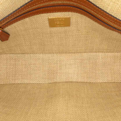 Fendi Baguette Canvas Red Shoulder Bag Style 17