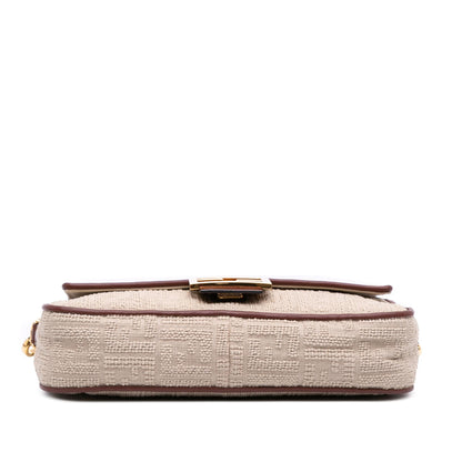 Fendi Baguette Canvas Red Shoulder Bag Style 37