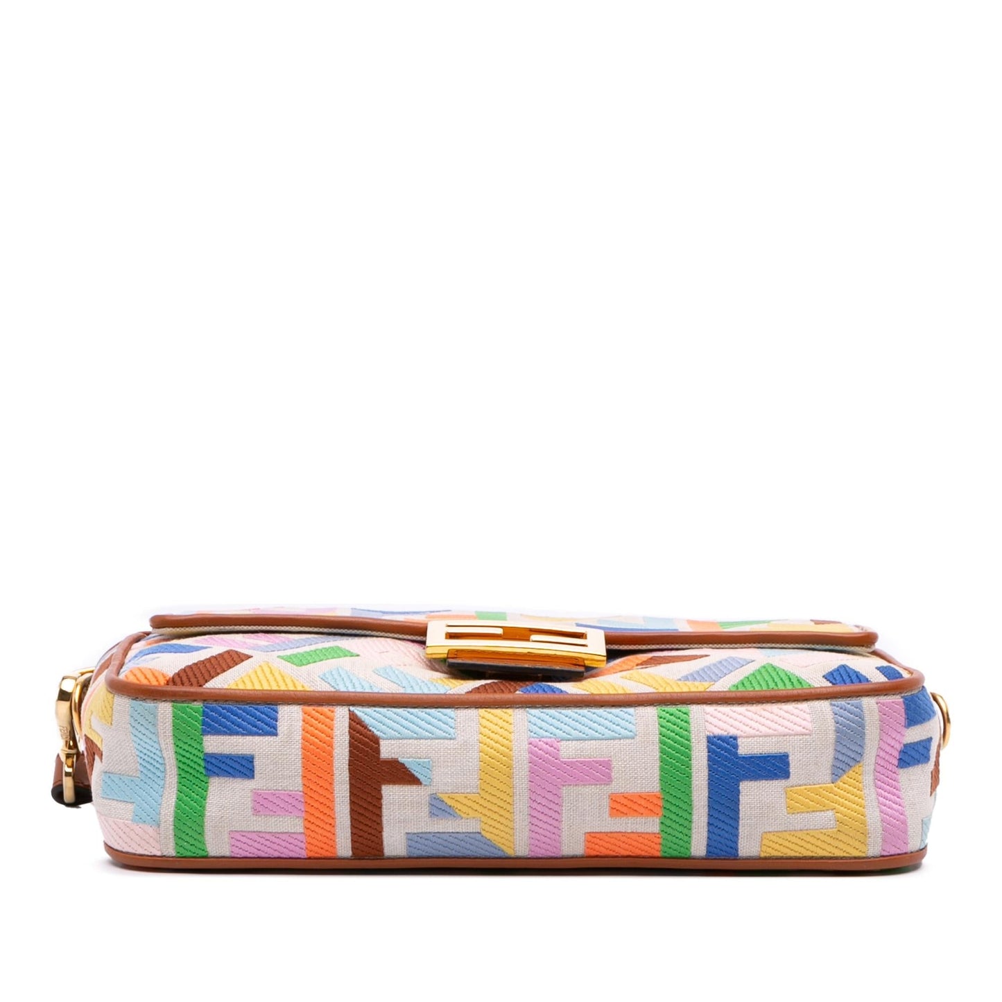 Fendi Baguette Canvas Red Shoulder Bag Style 38
