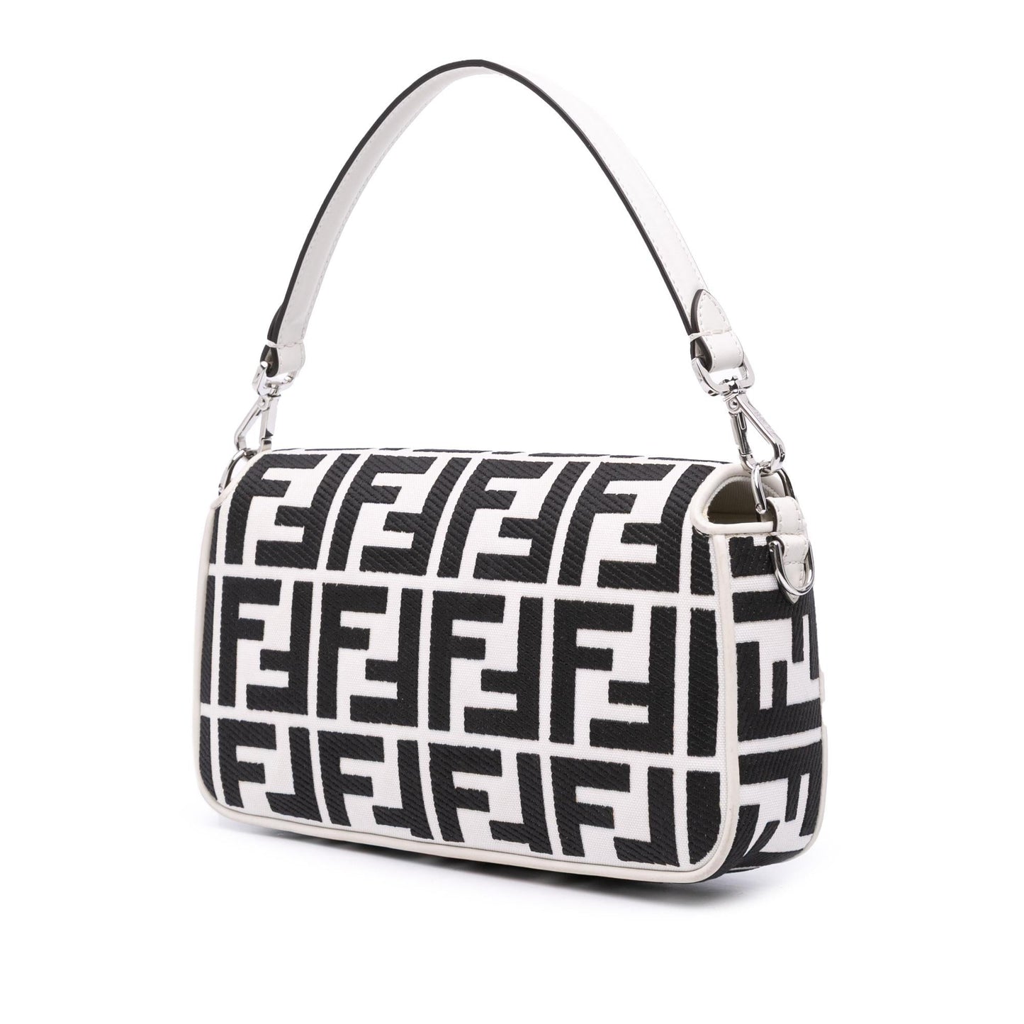 Fendi Baguette Canvas Red Shoulder Bag Style 39