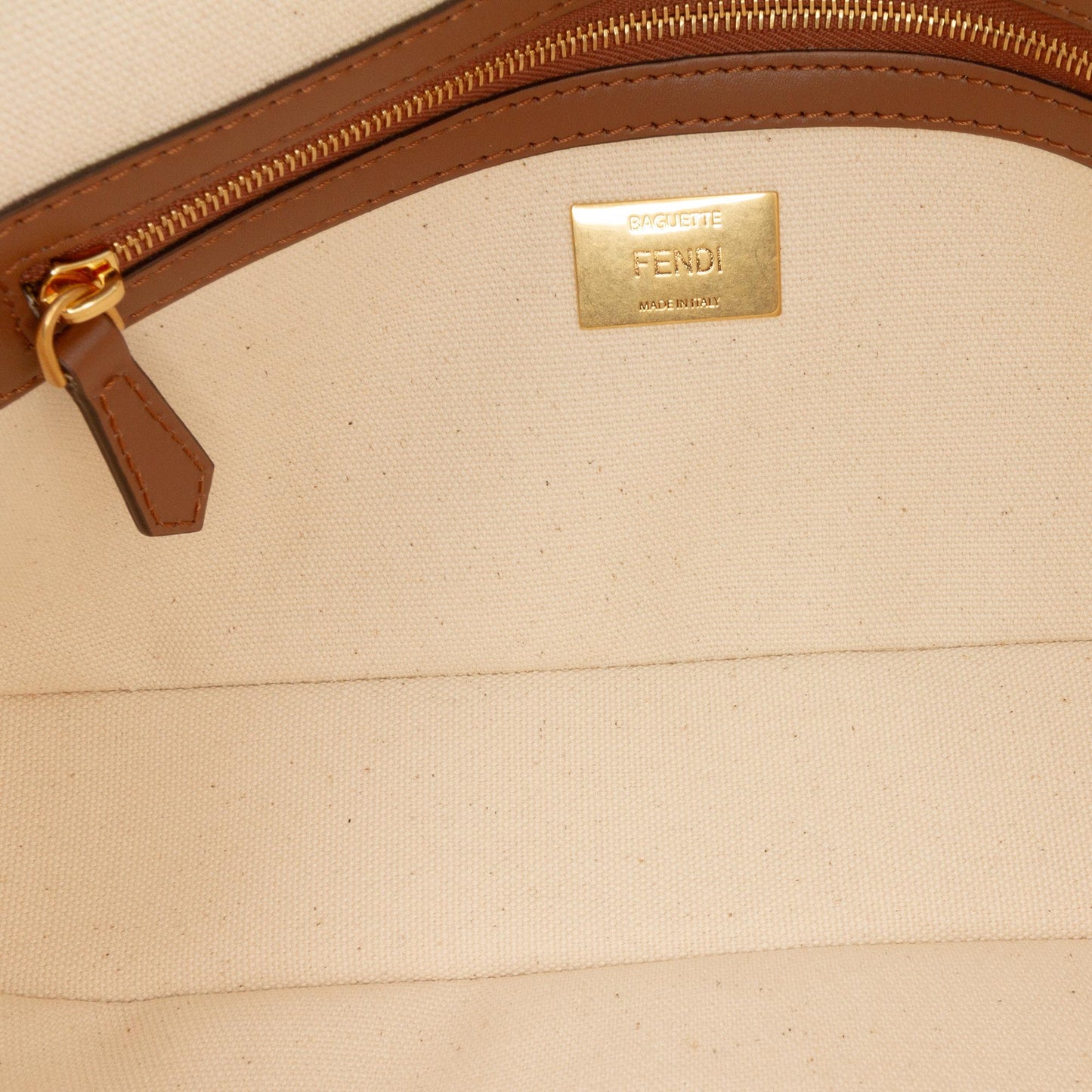 Fendi Baguette Canvas Red Shoulder Bag Style 43
