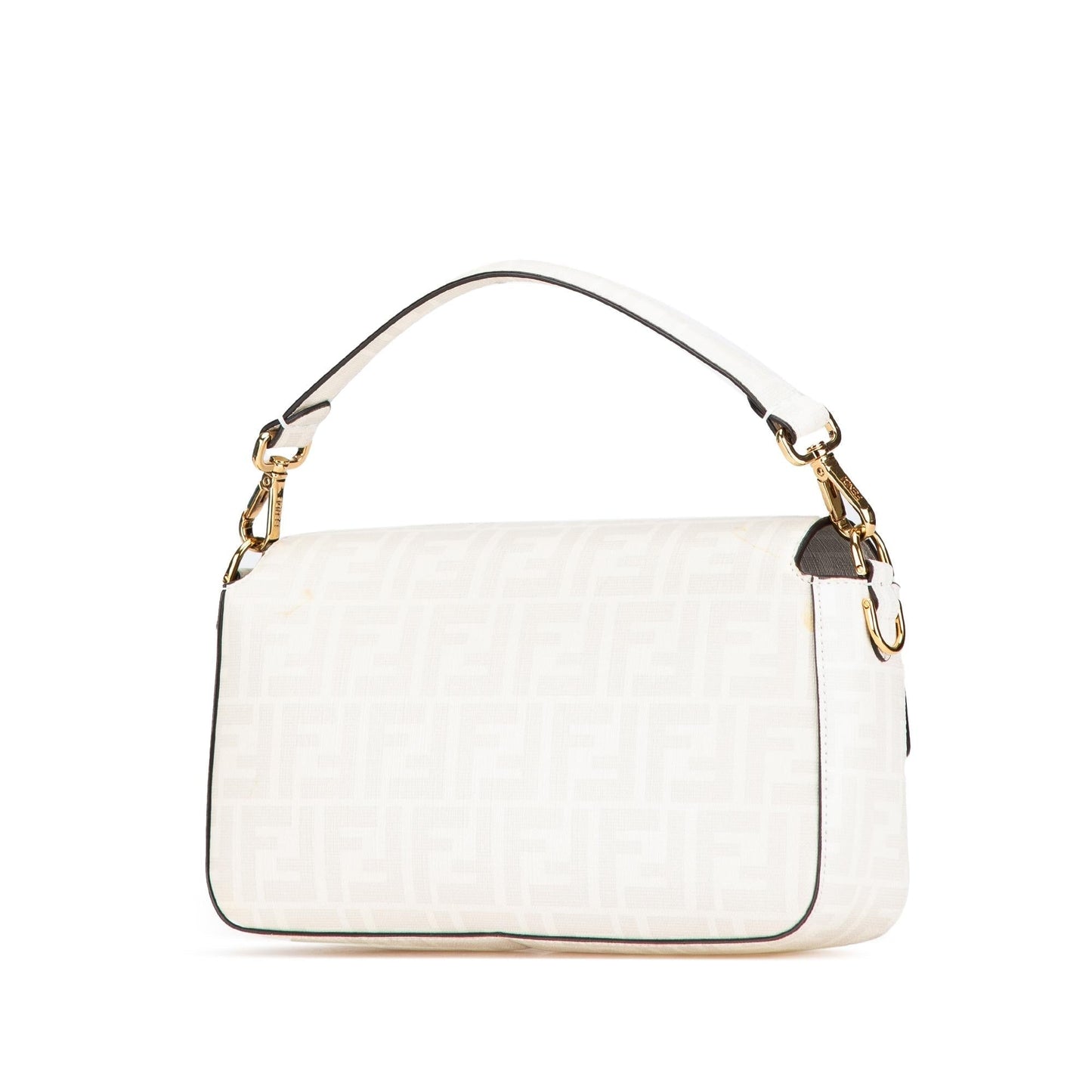 Fendi Baguette Canvas Red Shoulder Bag Style 23