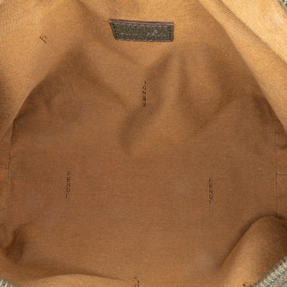 Fendi Zucca Nylon Zip Code Handbag