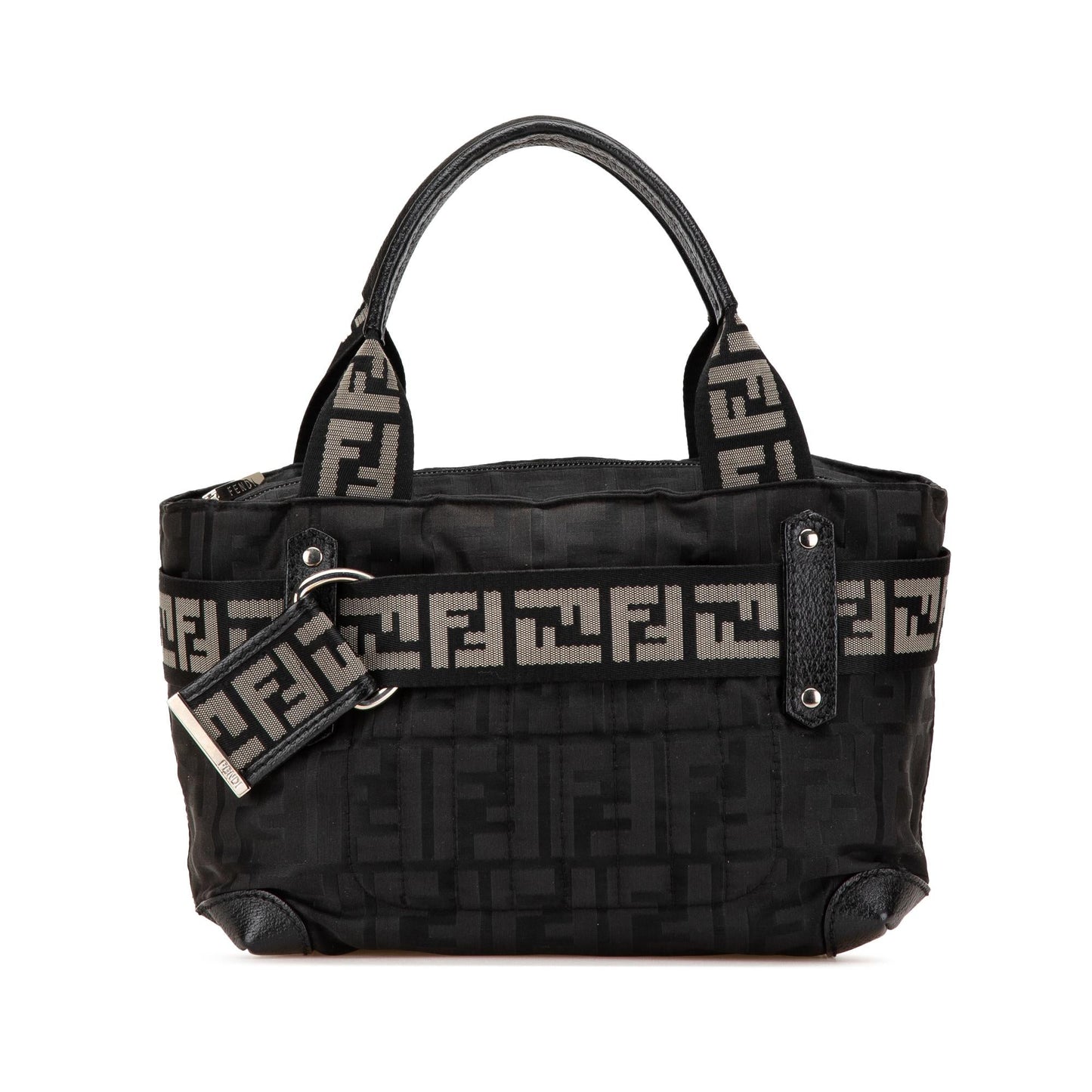 Fendi Tote Canvas Red Tote Bag Style 24