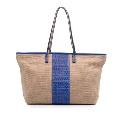 Fendi Roll Canvas Red Tote Bag
