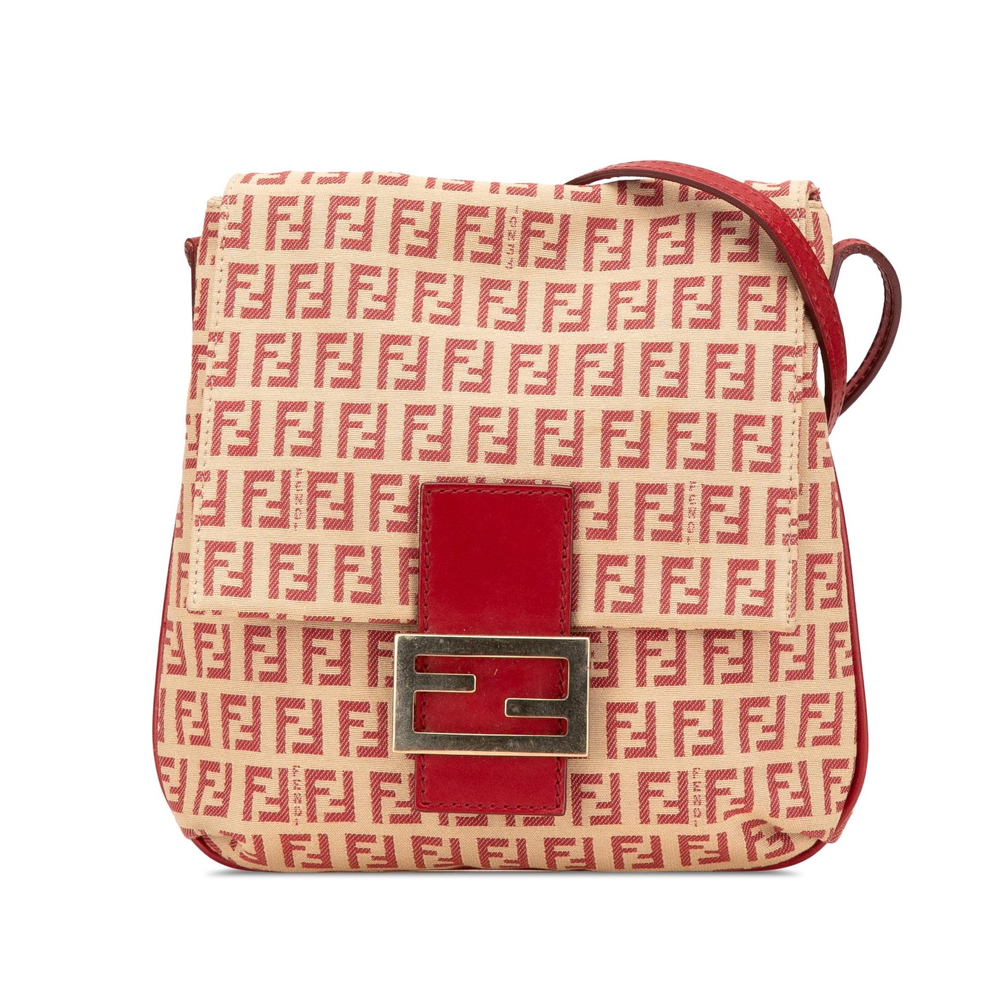 Fendi Baguette Zucchino Red Crossbody Zucchino