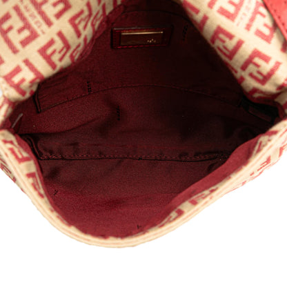 Fendi Baguette Zucchino Red Shoulder Bag Style 12