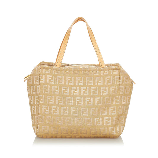 Fendi Zucchino Canvas Handbag (SHG-31864)