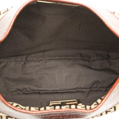 Fendi Leather Python Sunshine Medium Shopper Tote