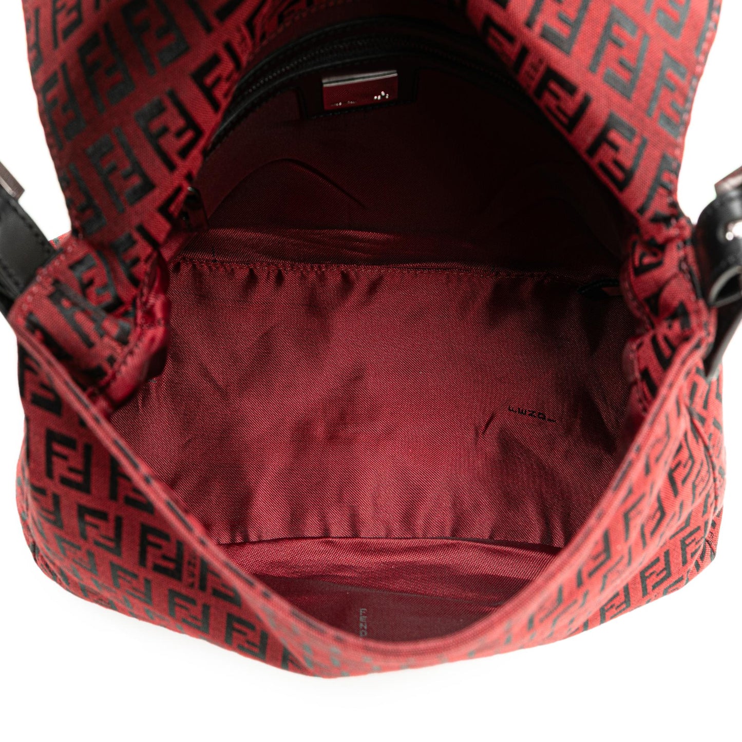 Fendi Zucchino Red Shoulder Bag Style 28