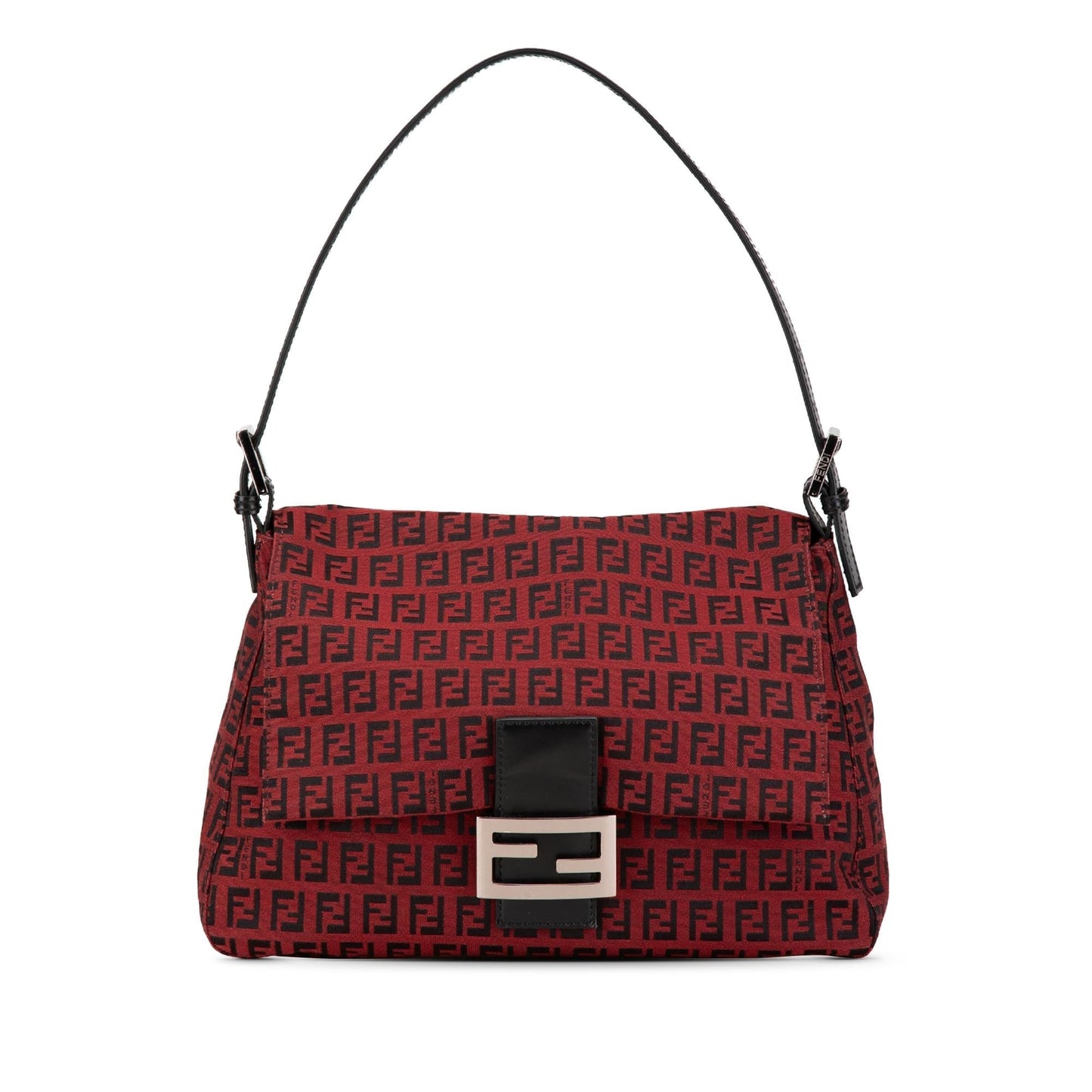 Fendi Zucchino Red Shoulder Bag Style 28