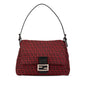 Fendi Zucchino Red Shoulder Bag Style 28