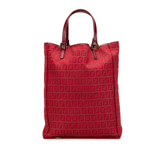 Fendi Tote Zucchino Red Tote Bag Style 18
