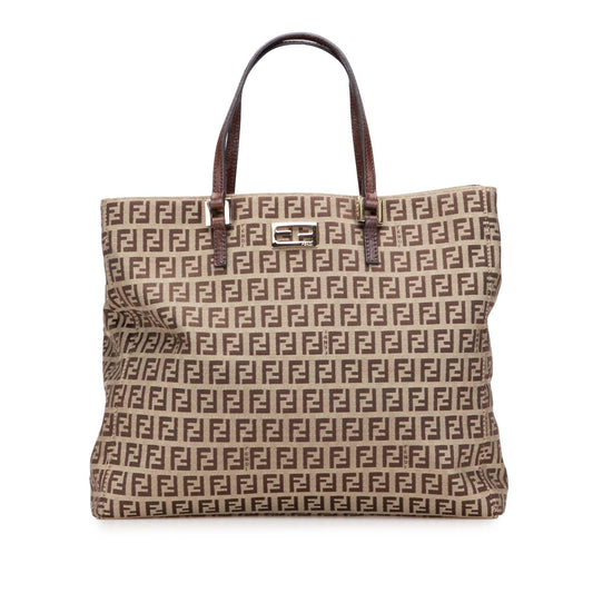 Fendi Tote Zucchino Red Tote Bag Style 29
