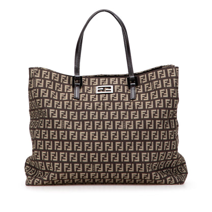 Fendi Tote Zucchino Red Tote Bag Style 55