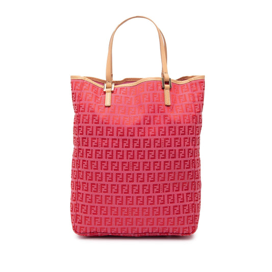 Fendi Tote Zucchino Red Tote Bag Style 68