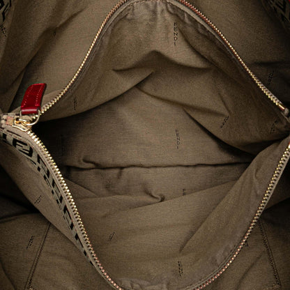 Fendi Tote Zucchino Red Tote Bag Style 69