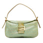 Fendi Zucchino Crystal Double Flap Shoulder Bag (SHG-mrDrwo)