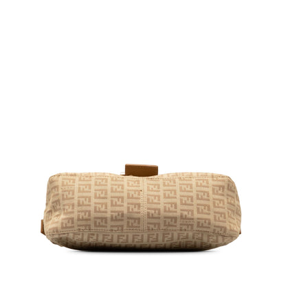 Fendi Zucchino Double Flap Baguette (SHG-v7ZGVv)