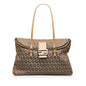 Fendi Zucchino Double Flap Tote (SHG-wgkC7B)