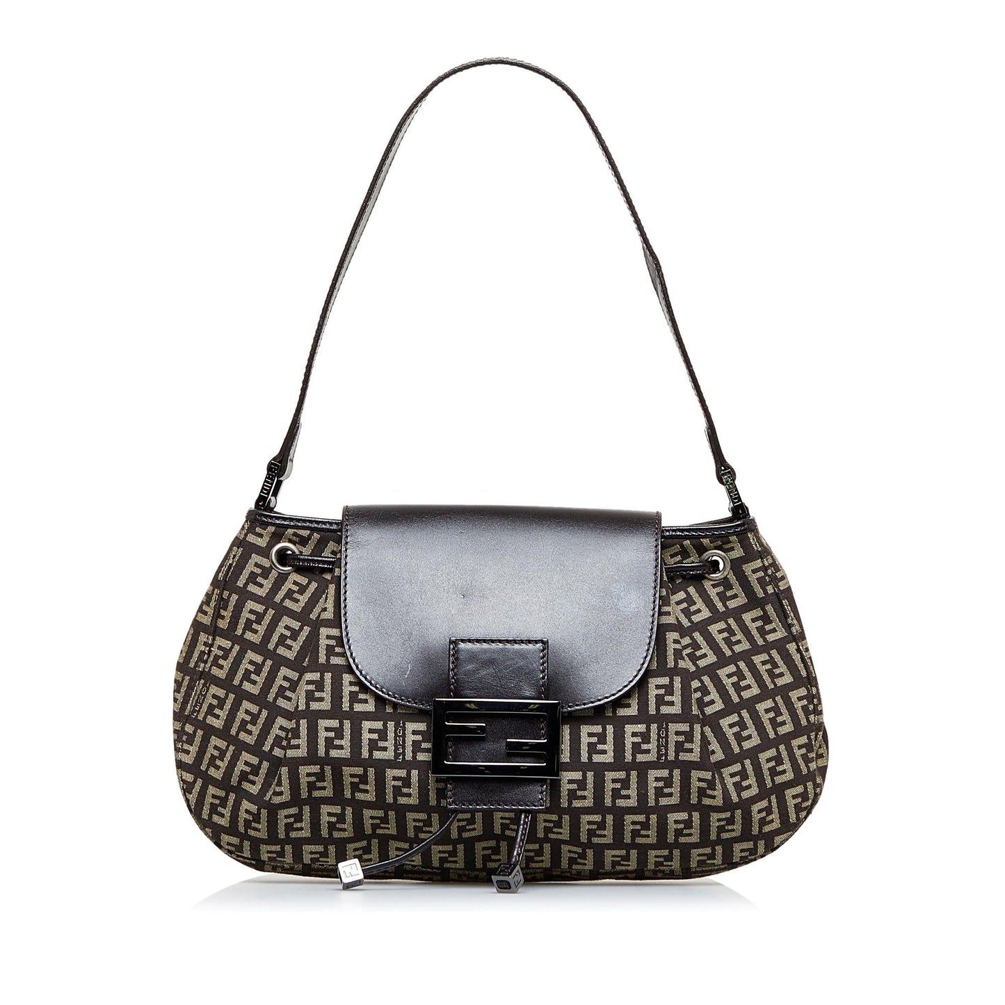 Fendi Zucchino Drawstring Baguette (SHG-dlGIc3)