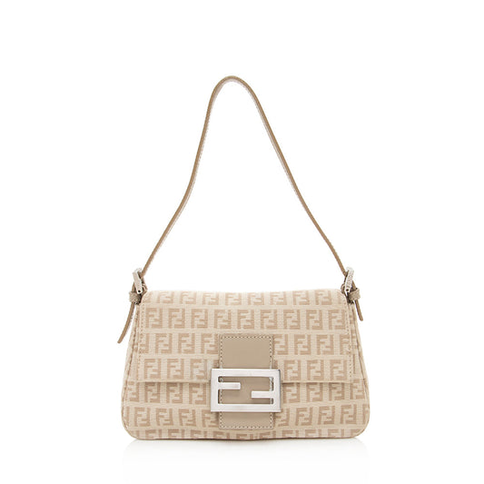 Fendi Zucchino Mini Baguette Bag - FINAL SALE (SHF-19965)